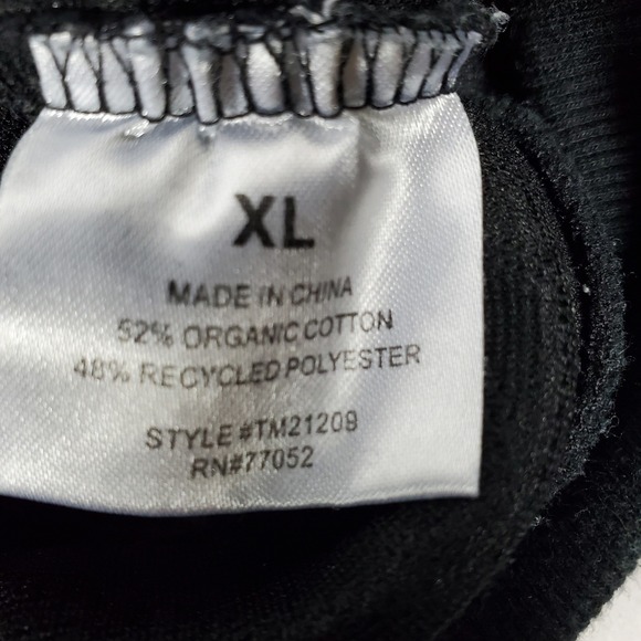 Threads 4 Thought Womens XL Black Geometric Quilted Crewneck Sweatshirt TM21209 - Picture 7 of 10